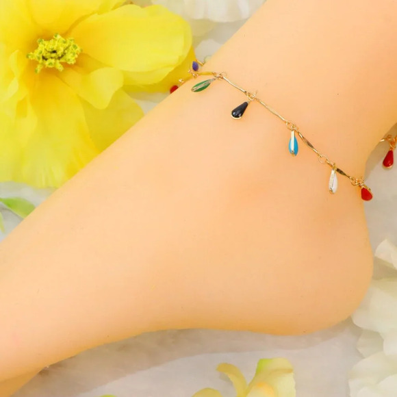 Minimalist Anklet, Sleek & Modern Design, Women’s Fashion, YC110130-A - Picture 4 of 10